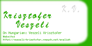 krisztofer veszeli business card